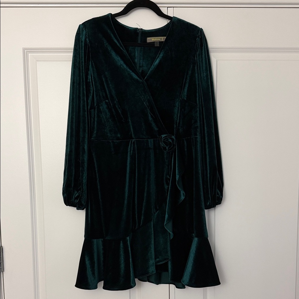 Melonie T Velvet Dress, Size 16P - Picture 2 of 7